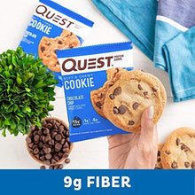Load image into Gallery viewer, Quest Nutrition Chocolate Chip Protein Cookie, Keto Friendly, High Protein, Low Carb, Soy Free, 12 Count "Packaging may vary"