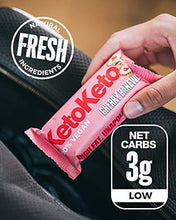 Load image into Gallery viewer, Keto Keto Bars 12 x 50g Keto Snacks For Weight Loss | Keto Diet, Sugar Free Snack, Meal Replacement Bar | Healthy Snacks, Keto Food, Low Carb | Low Calorie, Vegan Food, Breakfast Bar (Cherry Bakewell)