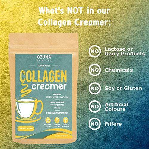 Collagen Coffee Creamer, Keto & Paleo, Premium Hydrolysed Collagen  Peptides & Coconut MCT Powder, Dairy-Free