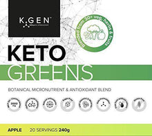 Load image into Gallery viewer, K-GEN™ Keto Greens (Collagen) | Superfood Micronutrient & Anti-oxidant Blend | Multi-Collagen & MCT's with 30+ Veg, Herbs & Fruits | Immune, Health & Fat Loss (Apple)