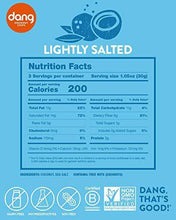 Load image into Gallery viewer, Dang Keto Toasted Coconut Chips | Lightly Salted Unsweetened | 1 Pack | Keto Certified, Vegan, Gluten Free, Paleo Friendly, Non GMO, Healthy Snacks Made with Whole Foods | 3.17 Oz Resealable Bags - Carb Free Zone