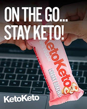 Load image into Gallery viewer, Keto Keto Bars 12 x 50g Keto Snacks For Weight Loss | Keto Diet, Sugar Free Snack, Meal Replacement Bar | Healthy Snacks, Keto Food, Low Carb | Low Calorie, Vegan Food, Breakfast Bar (Cherry Bakewell)