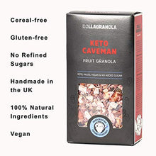 Load image into Gallery viewer, Rollagranola: Keto Caveman Fruit Granola | Paleo & Keto Granola | Gluten & Cereal Free | No Added Sugar | Keto Diet | Ideal for Diabetics | Handcrafted in The UK | 3 x 300g Packs