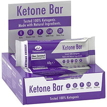 Load image into Gallery viewer, Ketone Bar (12 X 60g) | Keto Bar with All Natural Ingredients | Keto Snacks for Keto Diet | 3.1 Net Carbs per Bar | Truly Ketogenic | Gluten & Dairy Free | Choc Caramel Flavour | Ketosource®
