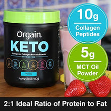 Load image into Gallery viewer, Orgain Keto Collagen Protein Powder with MCT Oil, Vanilla - Paleo Friendly, Grass Fed Hydrolyzed Collagen Peptides Type I and III, Dairy Free, Gluten Free, Soy Free, 0.88 Lb (Packaging May Vary)