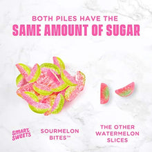 Load image into Gallery viewer, NEW SmartSweets Sourmelon Bites, Candy with Low Sugar (3g), Low Calorie, Plant-Based, Free From Sugar Alcohols, No Artificial Colors or Sweeteners, Pack of 6