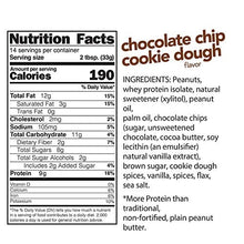 Load image into Gallery viewer, Nuts ‘N More Chocolate Chip Cookie Dough Peanut Butter Spread, All Natural Keto Snack, Low Carb, Low Sugar, Gluten Free, Non-GMO, High Protein Flavored Nut Butter (16 oz Jar)
