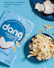 Load image into Gallery viewer, Dang Keto Toasted Coconut Chips | Lightly Salted Unsweetened | 1 Pack | Keto Certified, Vegan, Gluten Free, Paleo Friendly, Non GMO, Healthy Snacks Made with Whole Foods | 3.17 Oz Resealable Bags - Carb Free Zone