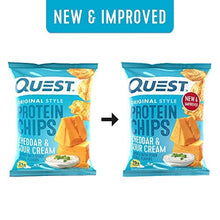 Load image into Gallery viewer, Quest Nutrition Protein Chips, Cheddar & Sour Cream, Pack of 12