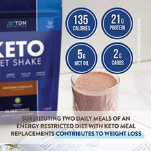 Load image into Gallery viewer, Keto Diet Shake - High Protein Shake with Added MCT Oil Powder - Plus 27 Vitamins and Minerals - Large 750g Tub - UK Made - Vegetarian Friendly (Indulgent Chocolate)