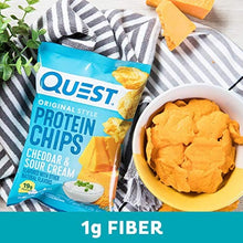 Load image into Gallery viewer, Quest Nutrition Protein Chips, Cheddar & Sour Cream, Pack of 12