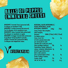 Load image into Gallery viewer, CHEESIES Crunchy Cheese Snack, Emmental. No Carb, No Sugar, High Protein, Gluten Free, Vegetarian, Keto 12 x 20g Bags - Carb Free Zone
