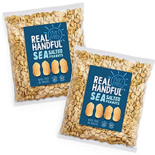 Load image into Gallery viewer, Real Handful Craft Baked Sea Salted Peanuts - Hi-Oleic Argentinian Peanuts - Salted Nuts Naturally Seasoned - Never Fried or Roasted - Vegan & Keto Friendly - Protein Snack (2 x 500g Bulk Packs)