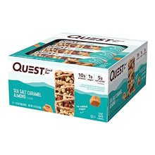 Load image into Gallery viewer, Quest Nutrition Sea Salt Caramel Almond Snack Bar, High Protein, Low Carb, Gluten Free, Keto Friendly, 12-Count