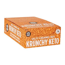 Load image into Gallery viewer, Krunchy Keto Bar (15x35g) - High Fibre Low Carb All Natural No Sugar Added - Salty Caramel Nut