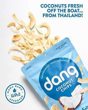 Load image into Gallery viewer, Dang Keto Toasted Coconut Chips | Lightly Salted Unsweetened | 1 Pack | Keto Certified, Vegan, Gluten Free, Paleo Friendly, Non GMO, Healthy Snacks Made with Whole Foods | 3.17 Oz Resealable Bags - Carb Free Zone