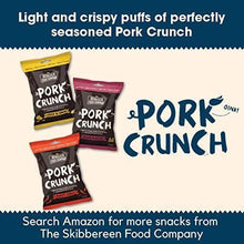 Load image into Gallery viewer, Skibbereen Pork Crunch Pub Snack Variety Pack - 12x30g Deliciously Seasoned Crispy Pork Puffs in 3 Flavours (4 x Each Flavour) - Low Carb & High Protein Snack - Keto Friendly - No Added Oils, No MSG