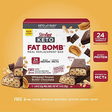 Load image into Gallery viewer, SlimFast Keto Meal Replacement Bar - Whipped Peanut Butter Chocolate - 5 Count Box - Pantry Friendly
