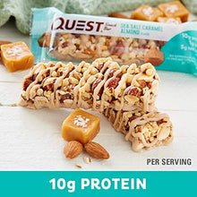 Load image into Gallery viewer, Quest Nutrition Sea Salt Caramel Almond Snack Bar, High Protein, Low Carb, Gluten Free, Keto Friendly, 12-Count