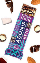 Load image into Gallery viewer, Adonis Keto Protein Bars | Hazelnut Crunch & Chocolate Snack Bars | 100% Natural Nut Snacks, Low Carb, High in Protein, Vegan, Gluten Free, Low Sugar, Paleo - Box of 6 - Carb Free Zone