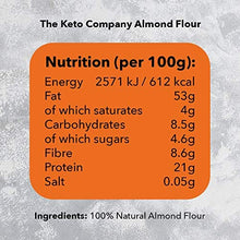 Load image into Gallery viewer, The Keto Company Almond Flour 450g Jar l Keto Friendly, Low Carb, Gluten Free, Vegan