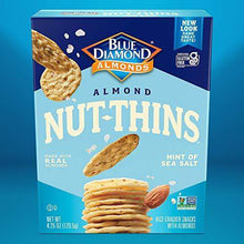 Load image into Gallery viewer, Blue Diamond Almond Nut Thins Cracker Crisps, Hint of Sea Salt, 4.25 Ounce (Pack of 6) - Carb Free Zone