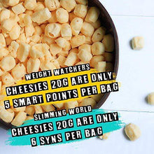 Load image into Gallery viewer, CHEESIES Crunchy Cheese Snack, Emmental. No Carb, No Sugar, High Protein, Gluten Free, Vegetarian, Keto 12 x 20g Bags - Carb Free Zone