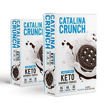 Load image into Gallery viewer, Catalina Crunch Sandwich Cookies 4-Flavor Variety Pack (2 ct of Each Flavor): Keto Cookies, Keto Snacks, Low Carb Cookie 8pk - Carb Free Zone