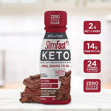 Load image into Gallery viewer, SlimFast Keto Chocolate Shake - Ready to Drink Meal Replacement, (Each 4 Count of 11 Fl Oz Bottles) 44 Fl Oz