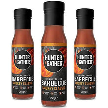 Load image into Gallery viewer, Hunter & Gather Unsweetened BBQ Sauce - 3 x 250g | Natural Ketchup and BBQ Sauce Keto, Paleo, Low Carb & Vegan Friendly | Free from Sugar & Sweeteners