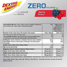 Load image into Gallery viewer, Dextro Energy Zero Calories I Recovery & Hydration Electrolyte Drink I Zero Tablets I Buy 2 Get 1 Free (2 Berry + 1 Berry FREE) - Carb Free Zone