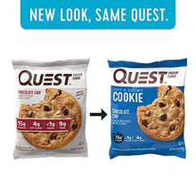 Load image into Gallery viewer, Quest Nutrition Chocolate Chip Protein Cookie, Keto Friendly, High Protein, Low Carb, Soy Free, 12 Count "Packaging may vary"