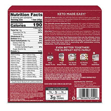 Load image into Gallery viewer, SlimFast Keto Meal Replacement Bar Pantry Friendly Chocolate Chip Cookie Dough, 5 Count
