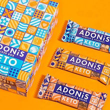 Load image into Gallery viewer, Adonis Keto Bar | Mixed Snack Bars | 100% Natural Nut Snacks, Low Carb, Vegan, Gluten Free, Low Sugar, Paleo (Box of 16) - Carb Free Zone
