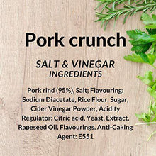 Load image into Gallery viewer, Ginco Salt and vinegar pork crunch, 12 x 25g Packs of Deliciously Seasoned Crispy Pork Puffs, High Protein Low Carb pub snacks, keto friendly snacks - Carb Free Zone