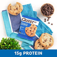 Load image into Gallery viewer, Quest Nutrition Chocolate Chip Protein Cookie, Keto Friendly, High Protein, Low Carb, Soy Free, 12 Count "Packaging may vary"