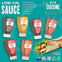 Load image into Gallery viewer, Fit Cuisine Low-Cal Sauce 425ml - Low Calorie, Gluten Free, No Added Sugar, 0 Fat, Keto, Vegan. for Dipping, Dressing, Cooking, Marinading. Gym & Fitness, Weight Loss, LowCarb Diet (Chip Shop Curry) - Carb Free Zone