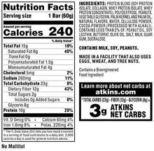 Load image into Gallery viewer, Atkins Protein Meal Bar, Chocolate Peanut Butter, Keto Friendly, 5 Count - Carb Free Zone