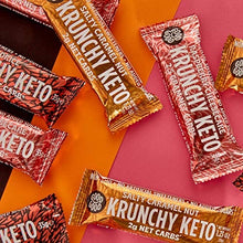 Load image into Gallery viewer, Krunchy Keto Bar (15x35g) - High Fibre Low Carb All Natural No Sugar Added - Raspberry Cheesecake