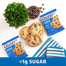 Load image into Gallery viewer, Quest Nutrition Chocolate Chip Protein Cookie, Keto Friendly, High Protein, Low Carb, Soy Free, 12 Count "Packaging may vary"