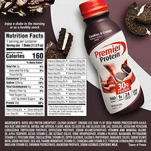 Load image into Gallery viewer, Premier Protein Shake, Cookies & Cream, 30g Protein, 1g Sugar, 24 Vitamins & Minerals, Nutrients to Support Immune Health 11.5 fl oz, 12 Pack