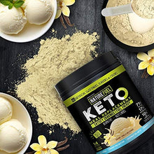 Load image into Gallery viewer, Nature Fuel Keto Meal Replacement Powder - Gluten Free with Coconut Oil MCTs and Grass-Fed Butter - Creamy Vanilla Milkshake - 14 Servings - Pantry Friendly
