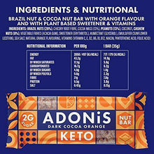 Load image into Gallery viewer, Adonis Keto Bar | Chocolate Orange Snack Bars | 100% Natural Snacks, Low Carb, Vegan, Gluten Free, Low Sugar, Paleo (Pack of 6) - Carb Free Zone