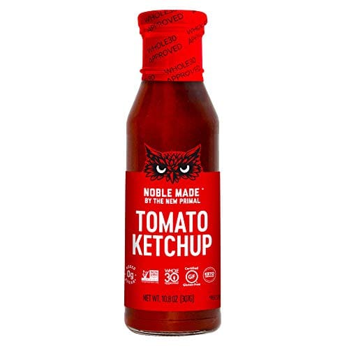 Noble Made by The New Primal Tomato Ketchup, Whole30 Approved, Keto Certified, Non-GMO, Gluten-Free Certified, 10.8 oz, 1 pack bottle
