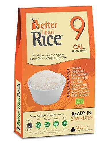 Better Than Rice Zero Carbohydrate 385 Grams | Made from Gluten Free Organic Konjac Flour | Keto Paleo Diet and Vegan | Zero Sugar and Low Calorie Food (6) - Carb Free Zone