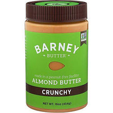 Load image into Gallery viewer, BARNEY Almond Butter, Crunchy, Paleo Friendly, KETO, Non-GMO, Skin-Free, 16 Ounce - Carb Free Zone
