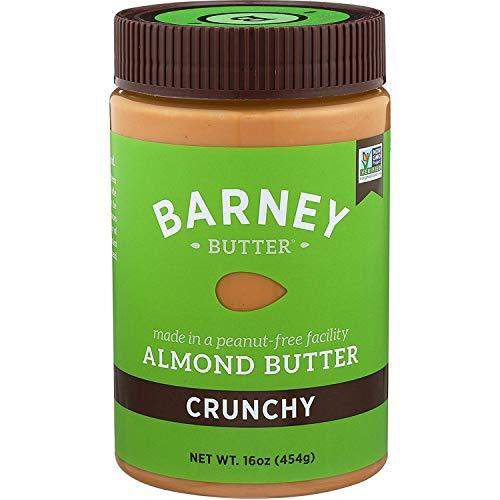 BARNEY Almond Butter, Crunchy, Paleo Friendly, KETO, Non-GMO, Skin-Free, 16 Ounce - Carb Free Zone