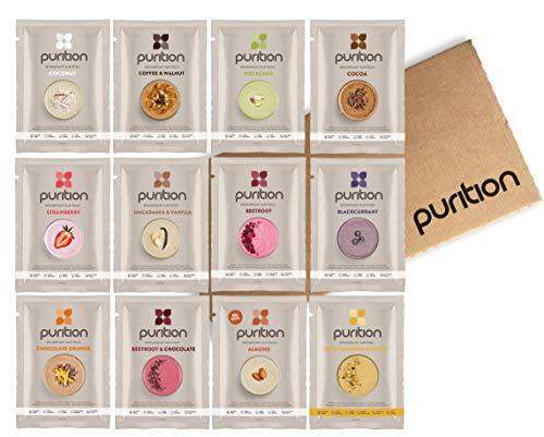 Purition Original Trial Box | Premium High Protein Powder for Keto Shakes and Smoothies with Only Natural Ingredients for Weight Loss | 12 x 40g sachets