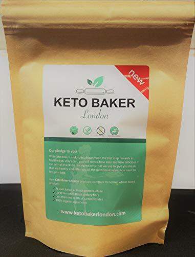 Keto Baker London Bread and Cake Mix - Signature Loaf Baking Mix, Vegan, Gluten-Free and Low-Carb