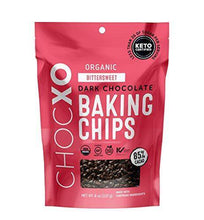 Load image into Gallery viewer, ChocXO Keto Certified Organic Dark Chocolate Baking Chips | USDA Organic, Non GMO, Certified Gluten Free, Keto Certified, Fairtrade Ingredients, and Kosher, 227 g (1 Bag) - Carb Free Zone
